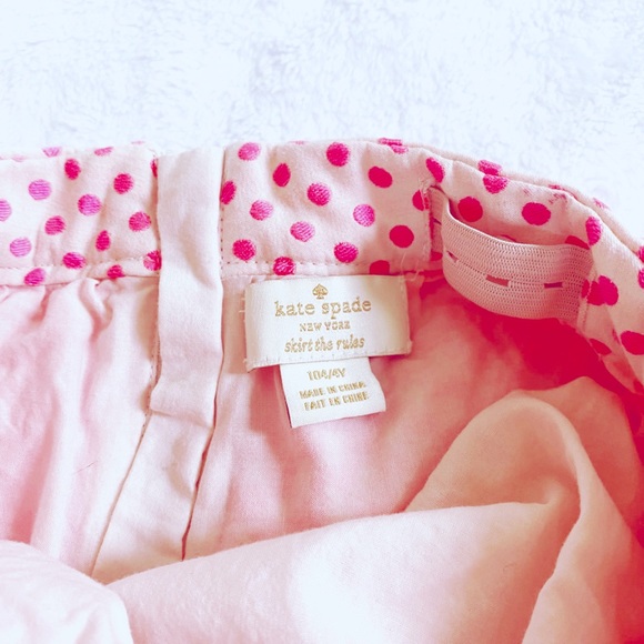 KATE SPADE Coreen Pink Polka Dot Circle Skirt 4/4T - Picture 4 of 4